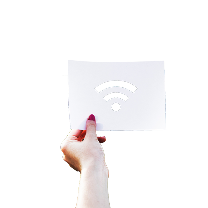 Hand with wifi